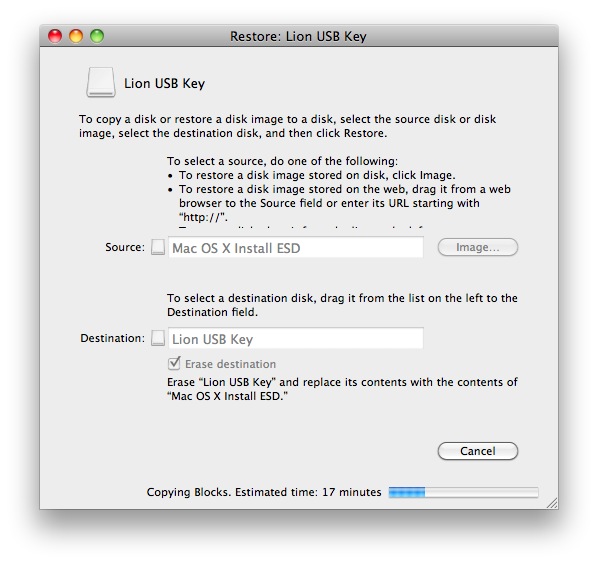 make a bootable usb drive for mac os x on windows